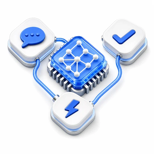 3D 일러스트: AI 및 자동화